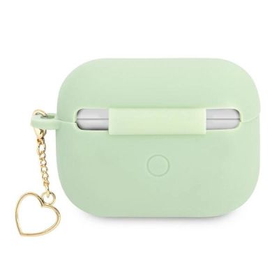 2. Guess, GUAPLSCHSN AirPods Pro Cover grün/grün Silicone Charm Heart Collection