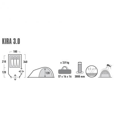 2. High Peak Kira 3 Zelt 10370