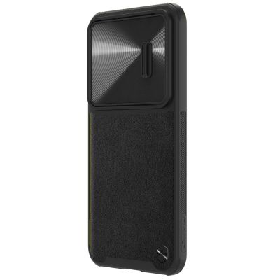 3. Nillkin CamShield Leather S Case für Samsung Galaxy S23+ Cover mit Kameraabdeckung schwarz