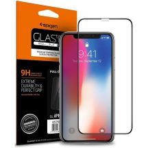 Spigen Glass FC gehärtetes Glas mit schwarzem Rahmen für iPhone X/XS/11 Pro