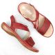 8. Rieker W RKR685 bequeme Ledersandalen rot
