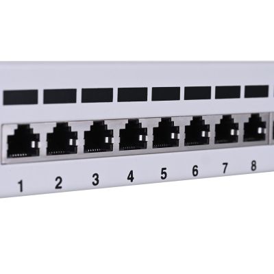 5. Patchpanel Lanberg PPF6-9012-S (1U; 10"; Kat. 6; FTP; 12xRJ-45)