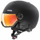 Unisex-Skihelm Uvex Wanted Visor mit aktivem Belüftungssystem, schwarz (56/6/262/10)