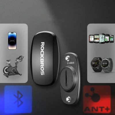 3. Rockbros HRM812 Bluetooth ANT+ IP67 Herzfrequenz-Brustgurt – Schwarz
