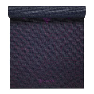 10. Gaiam Plum Sundial Yogamatte 6 mm 62572