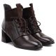 9. Gefütterte Damen-Ankle-Boots mit hohem Absatz, braun, Vinceza 58670