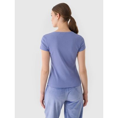 7. Damen-T-Shirt, schmal geschnitten, einfarbig, Größe 4F 4FRAW24TTSHF2300-32S