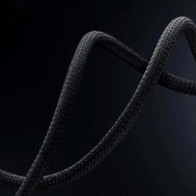 17. Baseus Glimmer Series Schnellladekabel USB-A auf USB-C 100 W 480 Mbit/s 1 m Schwarz