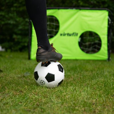 13. VIRTUFIT FUSSBALLTOR MIT SCHUSSMATTE - 215 X 150 CM