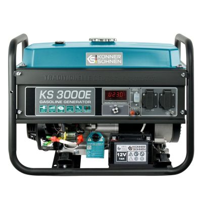 KÖNNER & SÖHNEN 2,6 kW 230 V BENZIN-GENERATOR KS 3000E, ELEKTROSTART