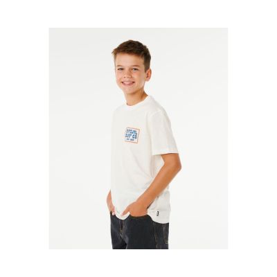 2. RIP CURL Pacific Rinse Sunrise Tee-Boy Weiß