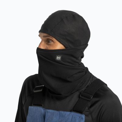 3. BUFF TECH Fleece-Sturmhaube mit Scharnier, einfarbig schwarz