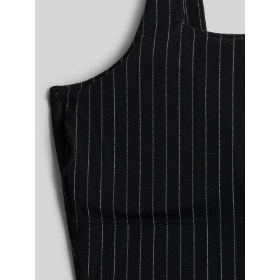 8. Damen-Crop-Top mit schmalen Streifen, Größe 4F 4FRAW26TSLEF373-20S