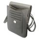 4. Guess Handtasche GUWBSATMGR grau / graues Saffiano-Dreieck