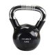 Kettlebell Gusseisengriff Chrom gerändelt HMS KTC20 SCHWARZ 