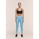 3. CASALL Damen-Leggings mit überlappendem, hohem Bund, Trainingsleggings, Blau