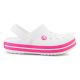 6. CROCS CROCBAND KINDER CLOG WEISS/PINK CRUSH 207006-6WU