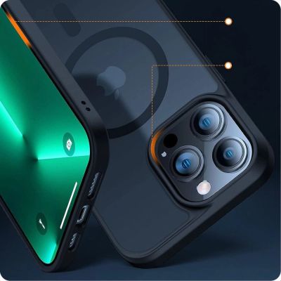 3. Tech-Protect MagMat MagSafe Hülle für iPhone 15 Pro – Mattschwarz