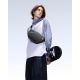 2. Inateck FB01001 Schwarze Unisex-Schultertasche aus Polyester