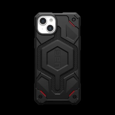 UAG Monarch Hülle für iPhone 15 Plus – schwarzes Kevlar