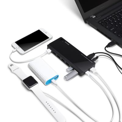 3. TP-LINK UH720 Hub (7x USB 3.0; schwarz)