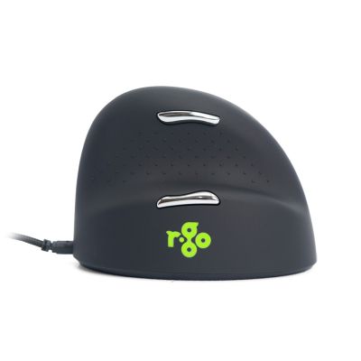 46. Ergonomische Maus für Rechtshänder R-Go Pele HE USB groß schwarz/silber (Einzelhandel)