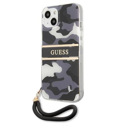 2. Guess GUHCP13SKCABBK iPhone 13 mini 5.4" schwarz/schwarz Hardcase Camo Strap Collection