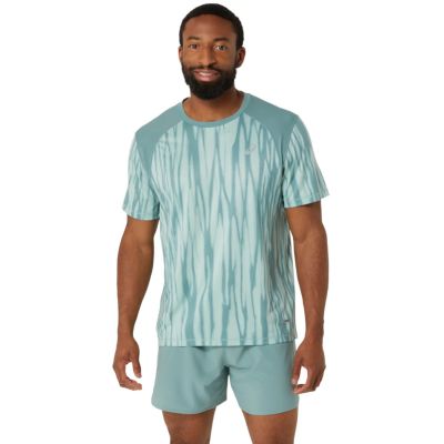 Asics Road All Over Print SS Top M 2011D092-300 T-Shirt 