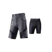 Rockbros Herren 2-in-1 Radhose Grau 3XL