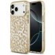 Guess Leopard Glitter MagSafe Hülle für iPhone 17 Pro Max - Braun