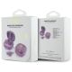 6. Guess 4G Bluetooth TWS-Kopfhörer mit aufgedrucktem Logo + Dockingstation, Violett