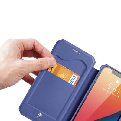 6. DUX DUCIS Skin X Holster Flip Cover für iPhone 13 Pro blau