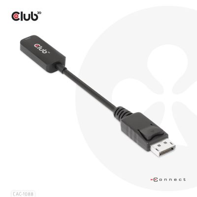 6. CLUB3D CAC-1088 Kabeladapter 0,21 m DisplayPort HDMI Schwarz