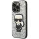 2. Karl Lagerfeld KLHCP14LGFKPG iPhone 14 Pro 6.1" Hardcase silber / silber Glitter Flakes Ikonik