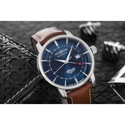 4. ZEPPELIN Herrenuhr Atlantic Timezone 8442-3 + Box