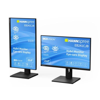5. Hannspree Hybri Monitor EB241CJB Computermonitor 60,5 cm (23,8") 1920 x 1080 px Full HD LCD Schwarz