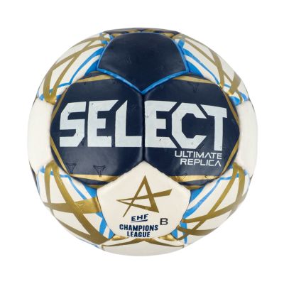 2. Select Ultimate Champions League Replica 3 v25 Offizieller EHF II Handball Weiß-Marineblau-Gold 13519/270061