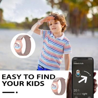 5. Tech-Protect Nylon-Armband für Apple AirTag 1/2 – Rosa