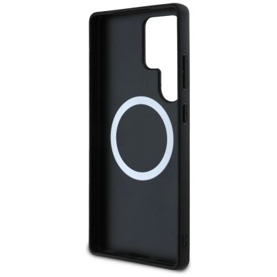 7. BMW Leder Carbon MagSafe Case für Samsung Galaxy S25 Ultra - Schwarz