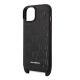 5. Karl Lagerfeld Monogram Plaque Logo Strap Case für iPhone 14 / 15 / 13 6.1" - Schwarz