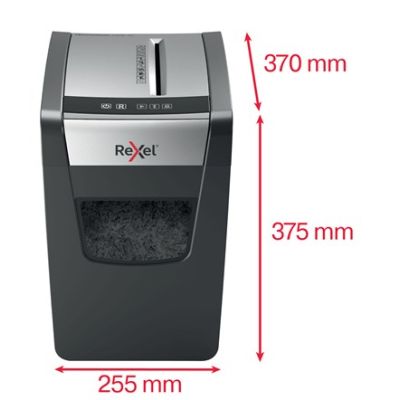 5. Rexel Momentum X312-SL Slimline Aktenvernichter, 12 Blatt, 23-Liter-Auffangbehälter