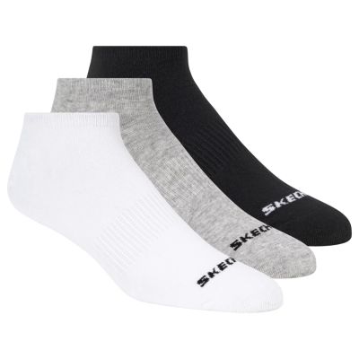 Skechers 3er-Pack Unisex Non Terry No Show S114041-107 Weiß 39-42
