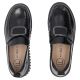 5. Damen-Plateaumokassins aus Leder, Lackleder, schwarz, Filippo DP8269