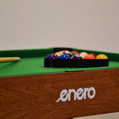 3. 3-in-1-Holztisch für Fußball, Billard und mit Luftanschluss, 121 x 61 x 81 cm