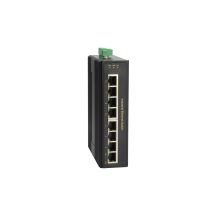 LevelOne Industrieller GB PoE+ Switch 8-Port IP30 DIN 200W 1Gbps