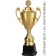 6. Goldfarbener Metallbecher mit Deckel