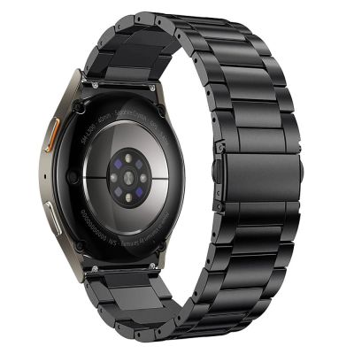 2. Tech-Protect Edelstahlarmband für Samsung Galaxy Watch 4/5/5 Pro/6/7/FE – Schwarz