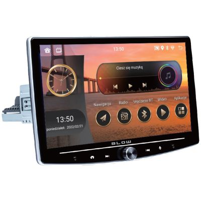 3. BLOW CP01 1DIN Autoradio 10" Android/WLAN/GPS/CARPLAY, schwenkbar