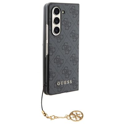 11. Guess GUHCZFD5GF4GGR F946 Z Fold5 grau/graues Hardcase 4G Charms Collection