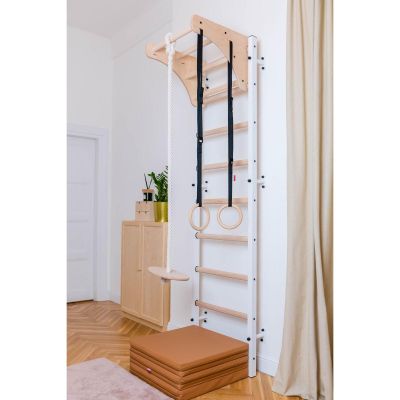 58. Zusammenklappbare Turnmatte, braun, 180 cm, Bank